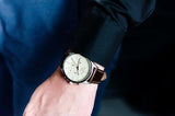 Fossil Forrester Chronograph White Dial Brown Leather Strap Watch for Men - FS5696 Authentic Buy Shop Now