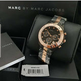 Marc Jacobs Blade Chronograph Grey Dial Two Tone Steel Strap Watch for Women - MBM3180 Authentic Buy Shop Now