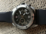 Bulova Marine Star Chronograph Black Dial Black Rubber Strap Watch for Men - 98B127 Authentic Buy Shop Now