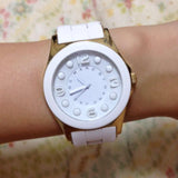 Marc Jacobs Pelly White Dial White Silicone Strap Watch for Women - MBM2526 Authentic Buy Shop Now
