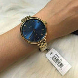 Marc Jacobs Sally Blue Dial Gold Steel Strap Watch for Women - MBM3366 Authentic Buy Shop Now