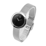 Calvin Klein Firm Black Dial Silver Mesh Bracelet Watch for Women - K3N23121 Authentic Buy Shop Now