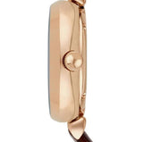 Emporio Armani Meccanico Skeleton Mother of Pearl Dial Brown Leather Strap Watch For Women - AR1993 Authentic Buy Shop Now