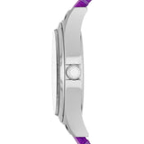 Marc Jacobs Baby Dave Silver Dial Purple Leather Strap Watch for Women - MBM1262 Authentic Buy Shop Now
