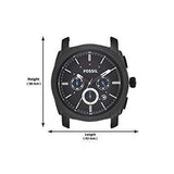 Fossil Machine Chronograph Black Dial Black Steel Strap Watch for Men - FS4552 Authentic Buy Shop Now