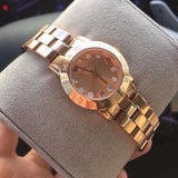 Marc Jacobs Amy Rose Gold Dial Rose Gold Steel Strap Watch for Women - MBM3219 Authentic Buy Shop Now