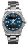 Breitling Aerospace Evo Blue Dial Silver Steel Strap Watch for Men - E79363101C1E1 Authentic Buy Shop Now