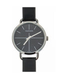 Calvin Klein Even Black Dial Black Leather Strap Watch for Women - K7B231CZ Authentic Buy Shop Now