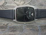 Emporio Armani Epsilon Quartz Black Dial Black Leather Strap Watch For Men - AR2490 Authentic Buy Shop Now