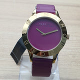 Marc Jacobs Blade Purple Dial Purple Leather Strap Watch for Women - MBM1203 Authentic Buy Shop Now