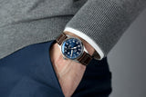 IWC Pilot's Mark XVIII Le Petit Prince Blue Dial Brown Leather Strap Watch for Men - IW327004 Authentic Buy Shop Now