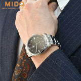 Mido Multifort Automatic Gray Dial Silver Steel Strap Watch For Men - M005.430.11.061.80 Authentic Buy Shop Now