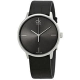Calvin Klein Accent Black Dial Black Leather Strap Watch for Men - K2Y2X1C3 Authentic Buy Shop Now