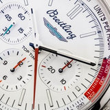 Breitling Top Time B01 Ford Thunderbird White Dial Red Leather Strap Watch for Men - AB01766A1A1X1 Authentic Buy Shop Now