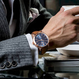 Maserati Epoca Blue Dial Brown Leather Strap Watch For Men - R8851118001 Authentic Buy Shop Now