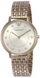 Emporio Armani Dress Quartz Rose Gold Dial Rose Gold Steel Strap Watch For Women - AR11062 Authentic Buy Shop Now