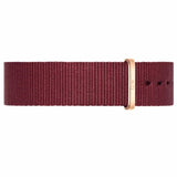 Daniel Wellington Classic Roselyn White Dial Maroon Nylon Strap Watch For Women - DW00100267 Authentic Buy Shop Now