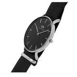 Daniel Wellington Classic Cornwall Quartz Black Dial Black Nylon Strap Watch For Women - DW00100151 Authentic Buy Shop Now