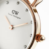 Daniel Wellington Classy York White Dial Brown Leather Strap Watch For Women - DW00100061 Authentic Buy Shop Now