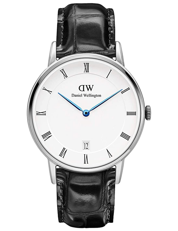 Daniel Wellington Dapper Reading Quartz White Dial Black Leather Strap Watch For Women - DW00100117 Authentic Buy Shop Now