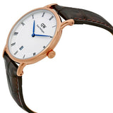 Daniel Wellington Dapper Sheffield White Dial Black Leather Strap Watch For Men - DW00100092 Authentic Buy Shop Now