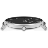 Daniel Wellington Classic Sheffield Black Dial Black Leather Strap Watch For Men - DW00100133 Authentic Buy Shop Now