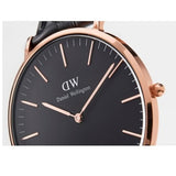 Daniel Wellington Classic Reading Black Dial Black Leather Strap Watch For Women - DW00100141 Authentic Buy Shop Now