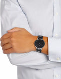 Daniel Wellington Classic Sheffield Black Dial Black Leather Strap Watch For Women - DW00100145 Authentic Buy Shop Now