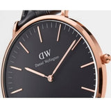 Daniel Wellington Classic Cornwall Black Dial Black NATO Strap Watch For Women - DW00100150 Authentic Buy Shop Now