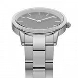 Daniel Wellington Iconic Link Black Dial Silver Steel Strap Watch for Women - DW00100204 Authentic Buy Shop Now