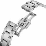 Daniel Wellington Iconic Pink Dial Silver Steel Strap Watch For Women - DW00100325 Authentic Buy Shop Now