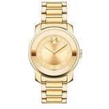 Movado Bold Gold Dial Gold Steel Strap Watch for Women - 3600323 Authentic Buy Shop Now