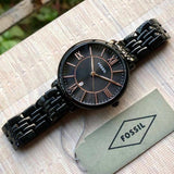 Fossil Jacqueline Black Dial Black Mesh Bracelet Watch for Women - ES3614 Authentic Buy Shop Now