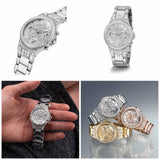 Guess Moonlight Multi Function Diamonds Silver Dial Silver Steel Strap Watch for Women - GW0320L1 Authentic Buy Shop Now