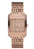Burberry Nova Check Quartz Rose Gold Dial Rose Gold Steel Strap Watch for Women - BU1578 Authentic Buy Shop Now