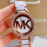 Michael Kors Parker White Dial Two Tone Steel Strap Watch for Women - MK6365 Authentic Buy Shop Now