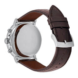 Tissot Carson Premium Chronograph White Dial Brown Leather Strap Watch For Men - T122.417.16.011.00 Authentic Buy Shop Now