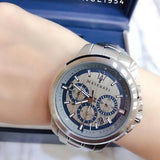 Maserati Successo Chronograph Silver Dial Silver Steel Strap Watch For Men - R8873621006 Authentic Buy Shop Now