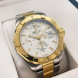 Tag Heuer Aquaracer Caliber 16 Automatic White Dial Two Tone Steel Strap Watch for Men - CAY2121.BB0923 Authentic Buy Shop Now