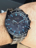 Hugo Boss Trophy Black Dial Black Steel Strap Watch for Men - 1513675 Authentic Buy Shop Now