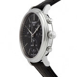 Tissot Carson Premium Chronograph Black Dial Black Leather Strap Watch For Men - T122.417.16.051.00 Authentic Buy Shop Now