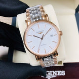 Longines Presence 38.5mm Automatic White Dial Two Tone Steel Strap Watch for Men - L4.921.1.12.7 Authentic Buy Shop Now