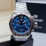 Tag Heuer Formula 1 Chronograph Blue Dial Silver Steel Strap Watch for Men - CAZ101K.BA0842 Authentic Buy Shop Now