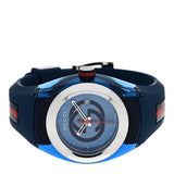 Gucci Sync XXL Quartz Blue Dial Blue Rubber Strap Watch For Men - YA137104 Authentic Buy Shop Now