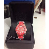 Marc Jacobs Rock Chronograph Red Dial Red Silicone Strap Watch for Women - MBM2577 Authentic Buy Shop Now