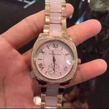 Michael Kors Bryn Rose Gold Dial Two Tone Steel Strap Watch for Women - MK6135 Authentic Buy Shop Now