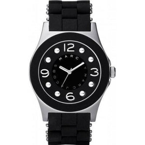 Marc Jacobs Pelly Black Dial Black Silicone Strap Watch for Women - MBM2544 Authentic Buy Shop Now
