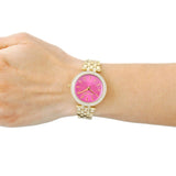 Michael Kors Darci Pink Dial Gold Steel Strap Watch for Women - MK3444 Authentic Buy Shop Now