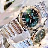 Versace Greca Green Dial Silver Steel Strap Watch for Men - VEVI00420 Authentic Buy Shop Now
