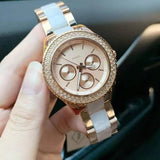 Fossil Stella Multifunction Rose Gold Dial Two Tone Steel Strap Watch for Women - ES4755 Authentic Buy Shop Now